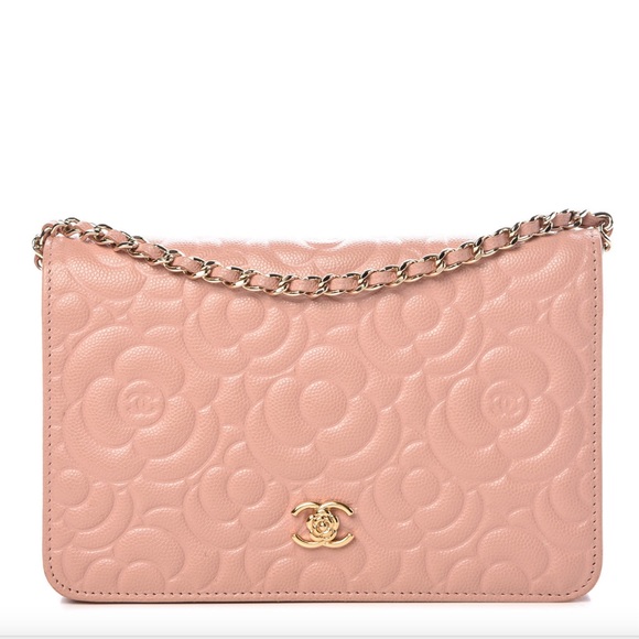 CHANEL Handbags - ❗️SOLD❗️{CHANEL} Caviar Camellia Embossed WOC